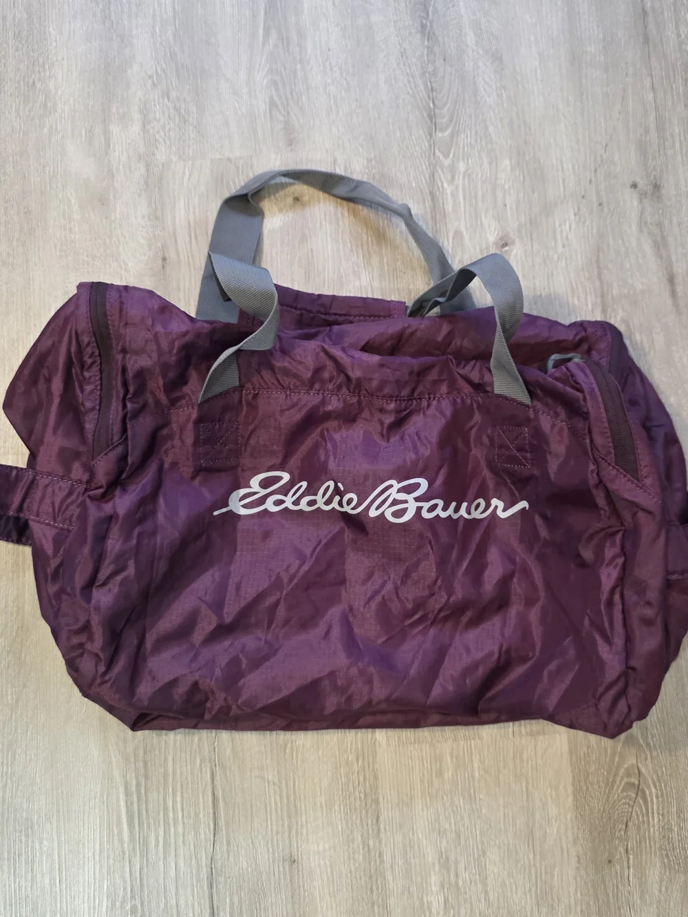 Eddie Bauer Unisex Stowaway 40L Burgandy Travel Duffle Bag